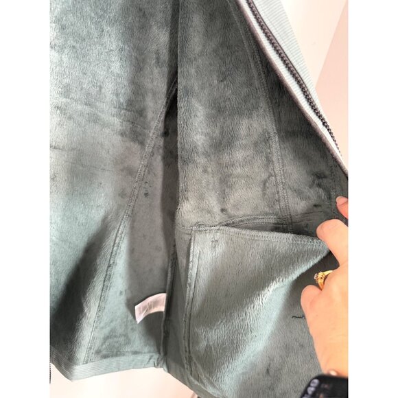 Free Country Olive Tree Jacket Womens size L Faux Fur Lining Lt Green Mid Weight - Picture 7 of 13